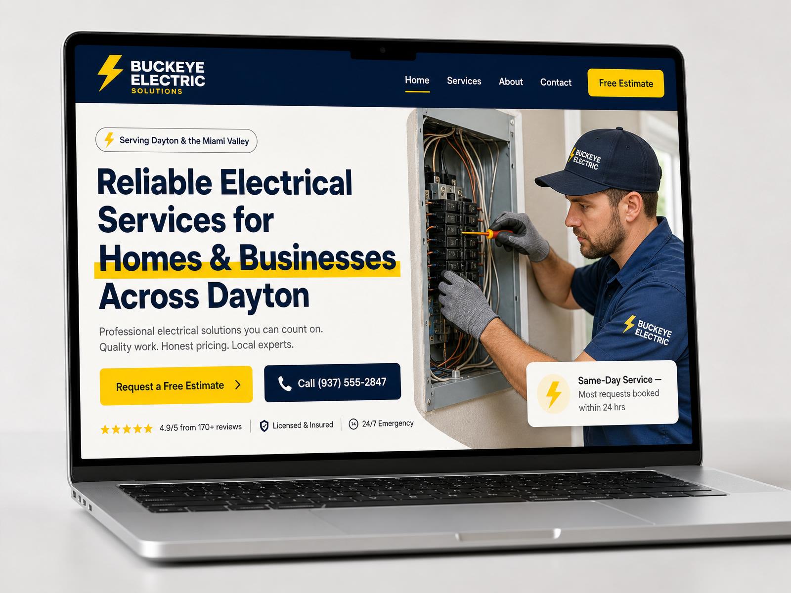 Buckeye Electric — Electrician website preview