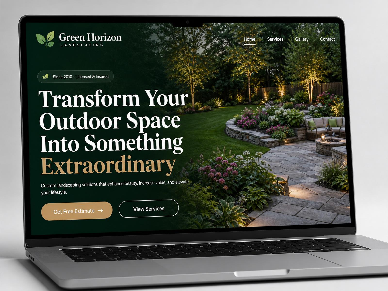 Green Horizon Landscaping — Landscaping Company website preview